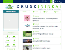 Tablet Screenshot of info.druskininkai.lt